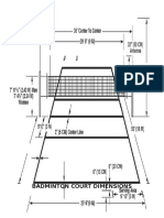 Badminton and Volleyball Court Dimensions