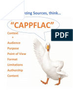 "Cappflac": When Analyzing Sources, Think