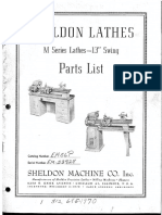 Sheldon M Seris 13in - Parts List