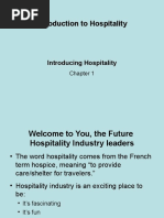 Introduction To Hospitality