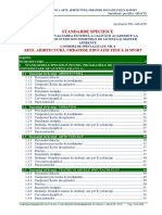 Standarde ARACIS - Comisia 8. Arte BEX