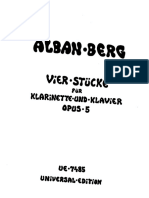 Berg, A. - Vier Stücke Op. 5 (Clarinet and Piano) PDF