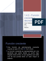 Funcion Creciente y Decreciente