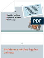 Problemas Medico Legales Del Sexo