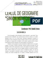 Cercul de Geografie Simion Mehedinti