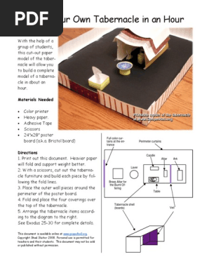 Tablernacle - Printable 3D Model Kit
