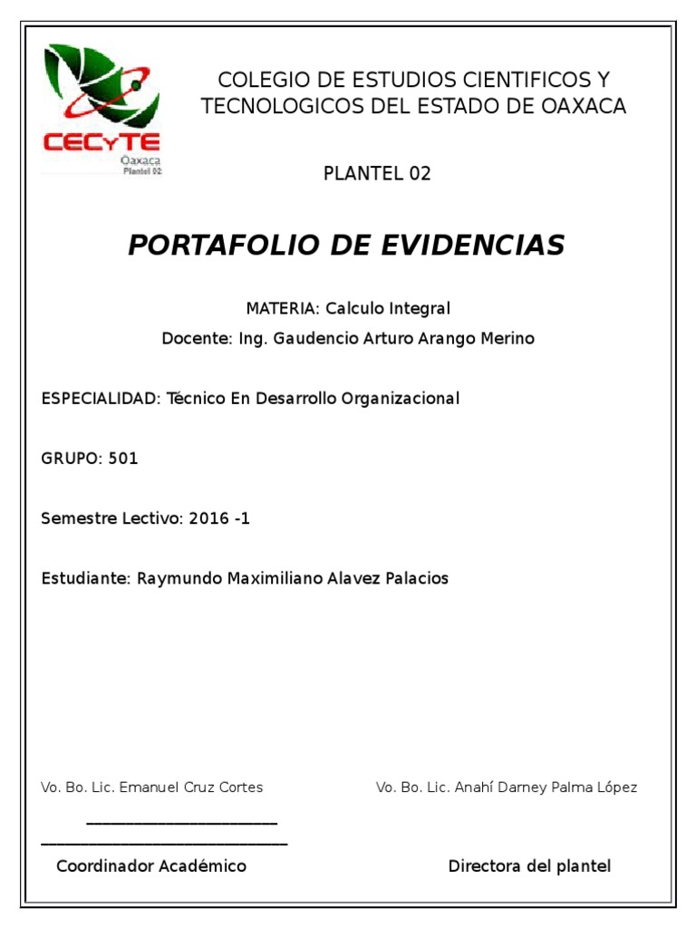 Portadas Evidencias 2016 | PDF
