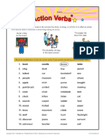 Action Verbs - 1st Grade Verb Worksheets