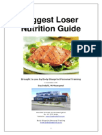 Biggest Loser 12 Week Challenge Nutrition Guide