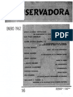 Revista Conservadora No. 16 Ene. 1962