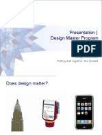 Presentation - Design Master Program: Design Tools Design Aesthetics Putting It All Together: The Gestalt