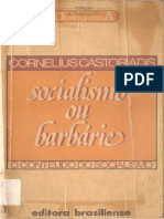 CASTORIADIS, Cornelius. Socialismo Ou Barbárie