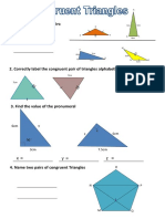 congruent triangles work sheet