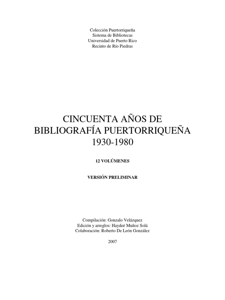 50 Anos De Bibliografia A Z Pdf