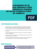 El Rijcharismo en El Altiplano Peruano Como Una Experiencia Pionera de Salud Intercultural en América