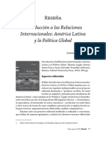 Reseña Introducción A Las Relaciones Internacionales - América Latina y Política Global