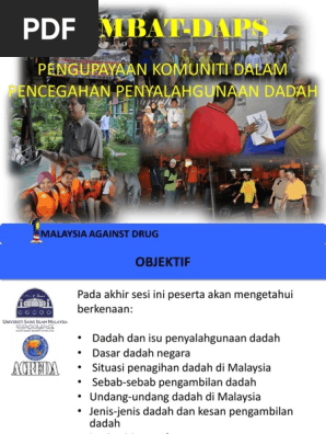 Modul 1 Dadah Isu Penyalahgunaan Dadah Baru Pdf