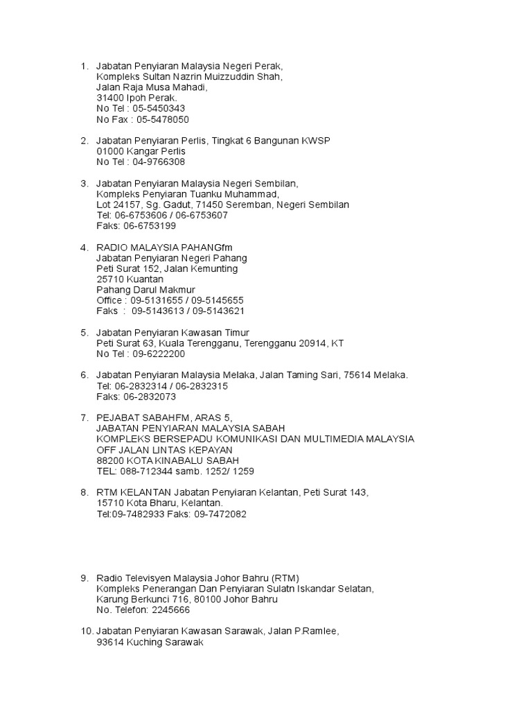 Alamat Rtm Pdf