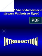 Quality of Life of Alzheimer's Disease Patients in Egypt