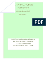 MULTIGRADO 2do CICLO BIM1 2013-14