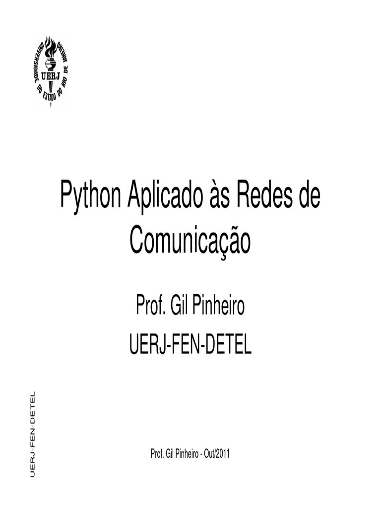 Python - Redes de Comunicacao PDF | PDF
