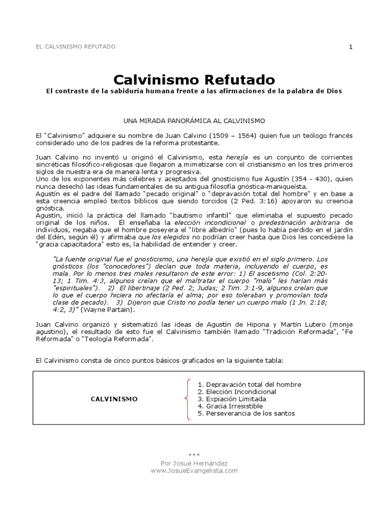Calvinismo Refutado | PDF