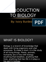 Introduction To BIOLOGY
