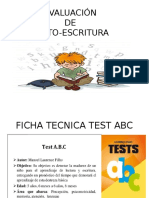 Evaluación Lectoescritura