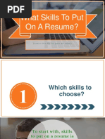 Learn How To Find Skills For Your Resume