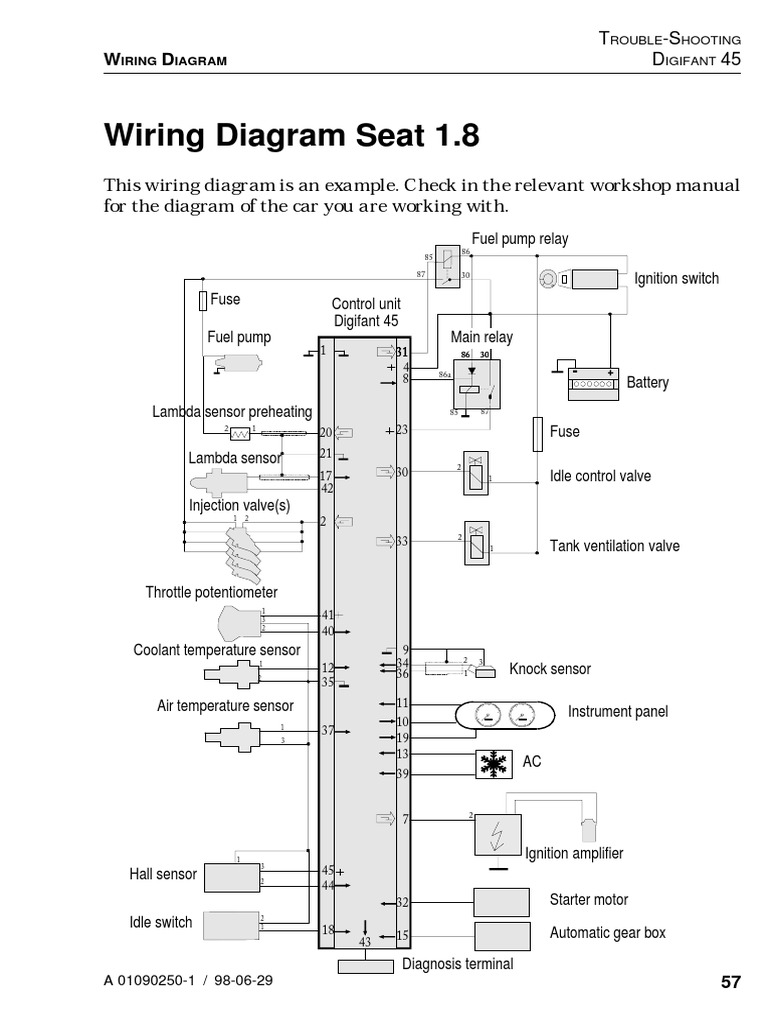 Troubleshoot Digifant 45 Wiring Diagrams | PDF | Machines | Electrical