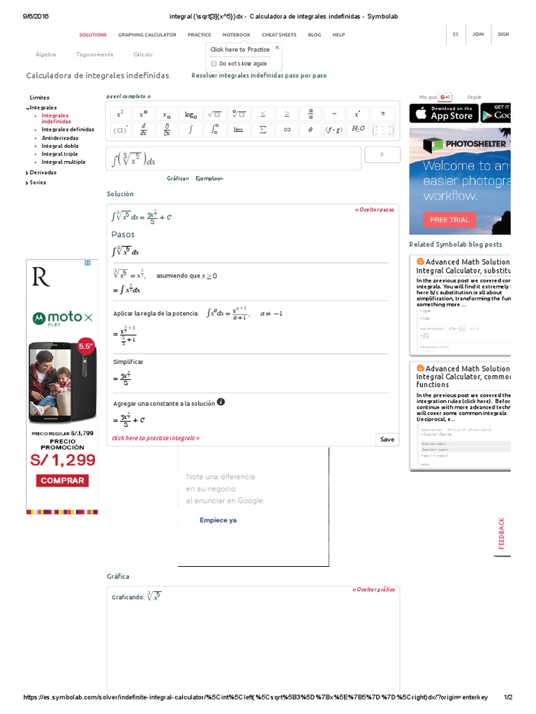 integral (_sqrt[3]x^5)dx - Calculadora de integrales indefinidas