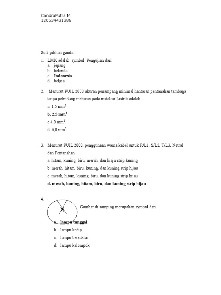 Soal Tentang Puil