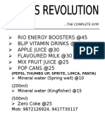 Complete Gym Energy Drinks & Beverages