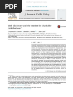 Web Disclosure and the Market for Charitable Contributions