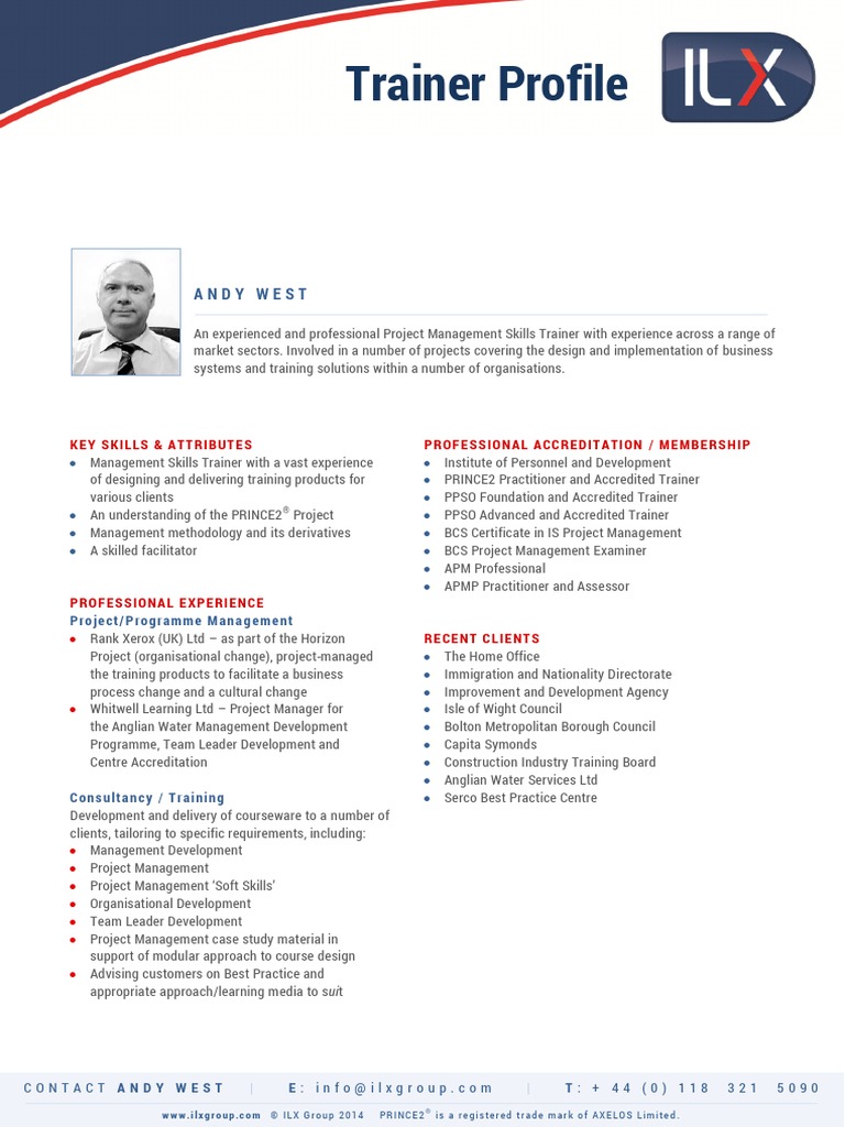 Trainer Profile: Andy West | PDF