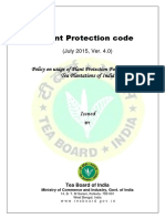 Plant Protection Code Guidelines for Tea Gardens in India