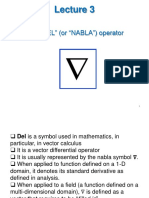 Vector Calculus DEL Operator Explained