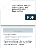 CHP 3 Entrepreneurial Strategy Idea Generation & Eplooitation of New Entry