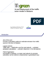 Development and Deployment of The Traffic Emission Model in Bolzano