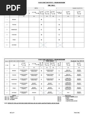 Time Table