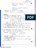 Differential Equations Notes Spring 2014