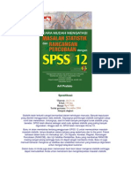 Cara Mudah Mengatasi Masalah Statistik Dan Rancangan Percobaan Dengan SPSS 12