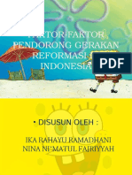 Faktor-Faktor Pendorong Gerakan Reformasi Di Indonesia