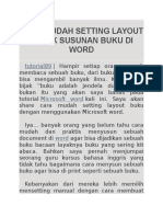 Cara Mudah Setting Layout Untuk Susunan Buku Di Word