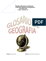 Glosario de Geografia