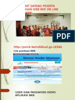 Pelatihan Web BKK On Line