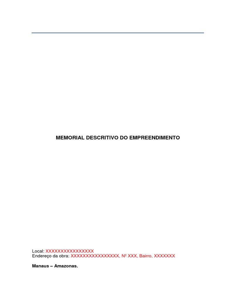 Memorial Descritivo Arquitetura | PDF | Planejamento urbano | Urbanização