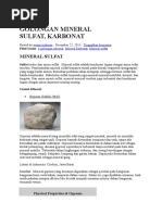 Download Golongan Mineral Sulfat Karbonat Dan Halida by Tasrikh Saputra SN327065336 doc pdf