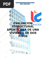 Evaluacion Estructural Aporticada de Una Vivienda de Dos Pisos