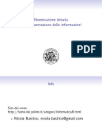 Codifica Binaria Informazione